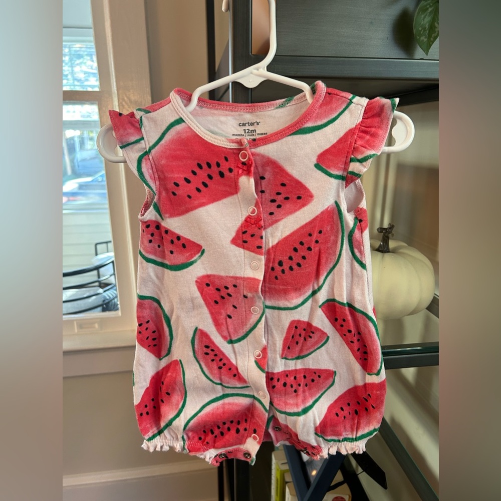 Carters Watermelon Romper - Picture 2 of 4